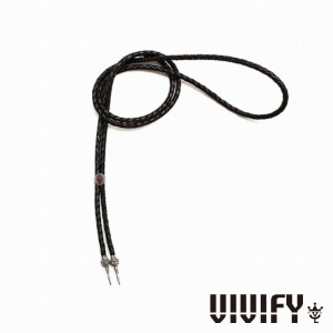 VIVIFY ビビファイ アクセサリー ネックレス シルバー Old Native Style ストーン セッティング ループタイ ガーネット|メンズアクセサリー
