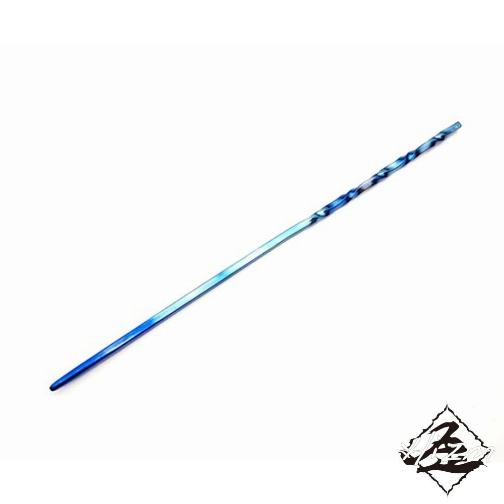 Hizm 空色簪 紺碧 純チタン TP340 15-18cm チタンアクセサリー かんざし 髪飾り ヘアアクセサリー 和 和風 和装 着物 浴衣 上品 大人 きれいめ きれい Hizm 空色簪 紺碧 純チタン TP340 15-18cm チタンアクセサリー