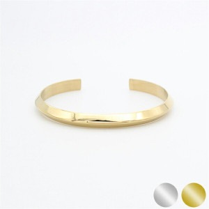 VAYACONDIOS ヴァヤコンディオス ステンレス バングル ステンレスバングル ゴールドカラー 金 サージカルステンレス 金属アレルギー アレルギーフリー メンズ レディース 腕輪 三角形 鏡面
