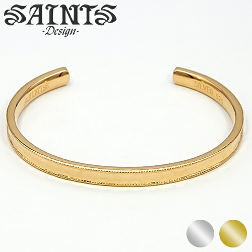 SAINTS セインツ マルチフェイス&ミル打ちレディースバングル