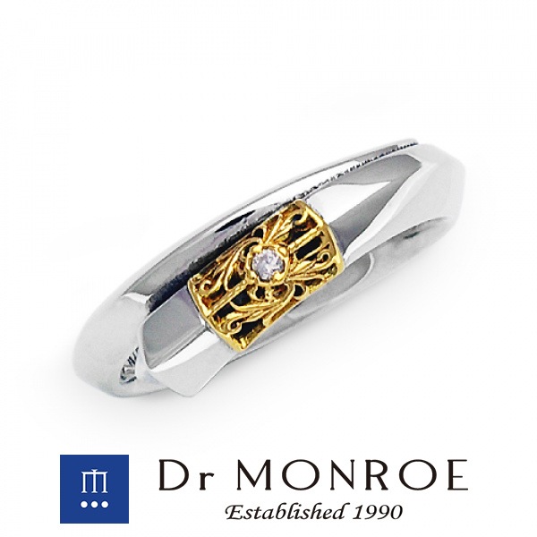 Dr MONROE ドクターモンロー 18金 ユニセックス＆ペアリング スモール 