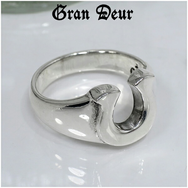 GRAN DEUR 鏡面仕上げ シンプル ホースシュー シルバーリング 17号~21 GRAN DEUR 鏡面仕上げ シンプル ホースシュー シルバーリング 17号~21
