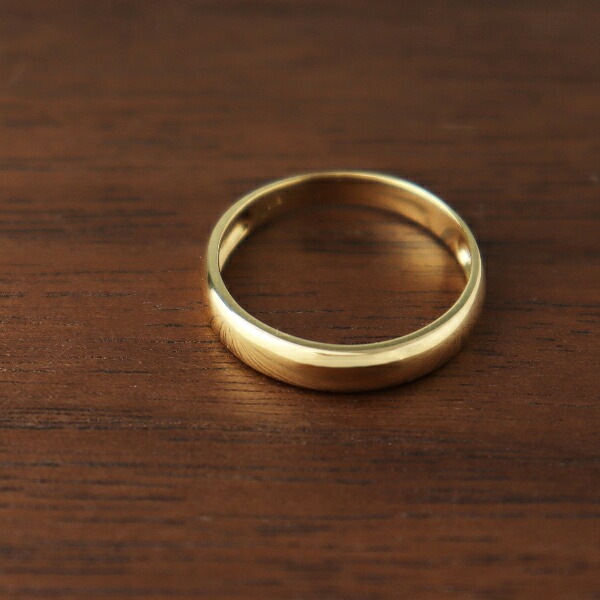 K18 甲丸 ゴールドリング 18金 18k 地金 イエローゴールド YG 甲丸