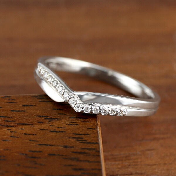 【本物の品質】天然 ダイヤモンド リング v字 vライン pt900 PT900 ダイヤモンド Vライン リング 指輪 プラチナ V字 天然 ダイヤ