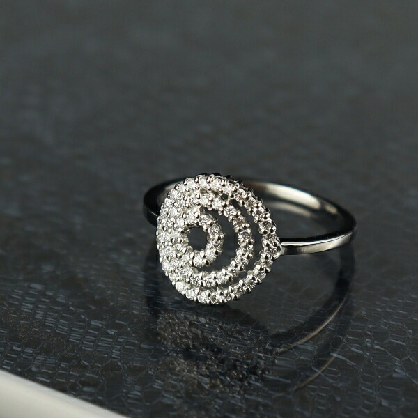 ダイヤ リング パヴェリング 0.28ct プラチナ ダイヤモンド 指輪 幅広