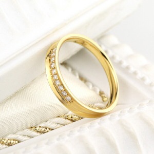 K18 ダイヤモンド ライン エタニティリング ゴールド エタニティ リング 指輪 18金 18k シンプル 天然 ダイヤ 上品 華やか 普段使い カジュアル ベーシック アクセサリー 誕生日 レディ