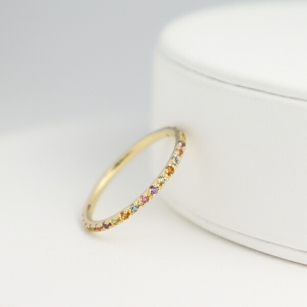 華奢ジュエリー 華奢リング 華奢アクセサリー K18 エタニティリング 扱わ 