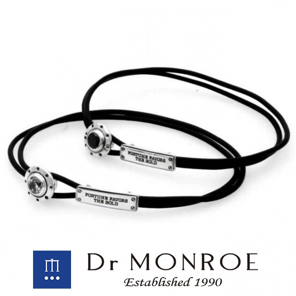 Dr MONROE ドクターモンロー レザーコードブレスレット 英語 英字 英文