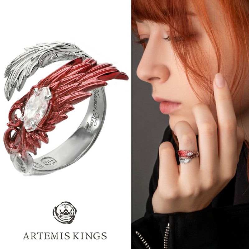 ARTEMISKINGS アルテミスキングス 赤彩 ウイング リング 指輪 7～17号