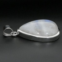 ブルームーンストーン シルバー ペンダントトップ 雫 ドロップ