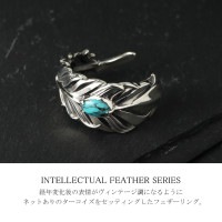 M's collection INTELLECTUAL FEATHER ターコイズ リング 指輪 15～21