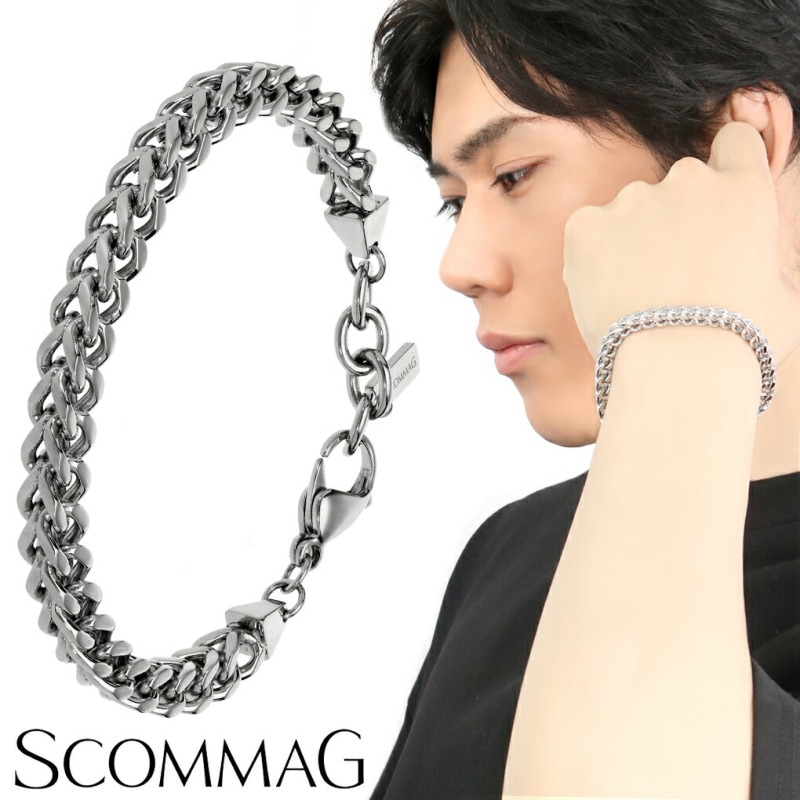 み*ん様 SCOMMAG ブレスレット SCOMMAG ステンレス ブレスレット メンズブレスレット ブレス
