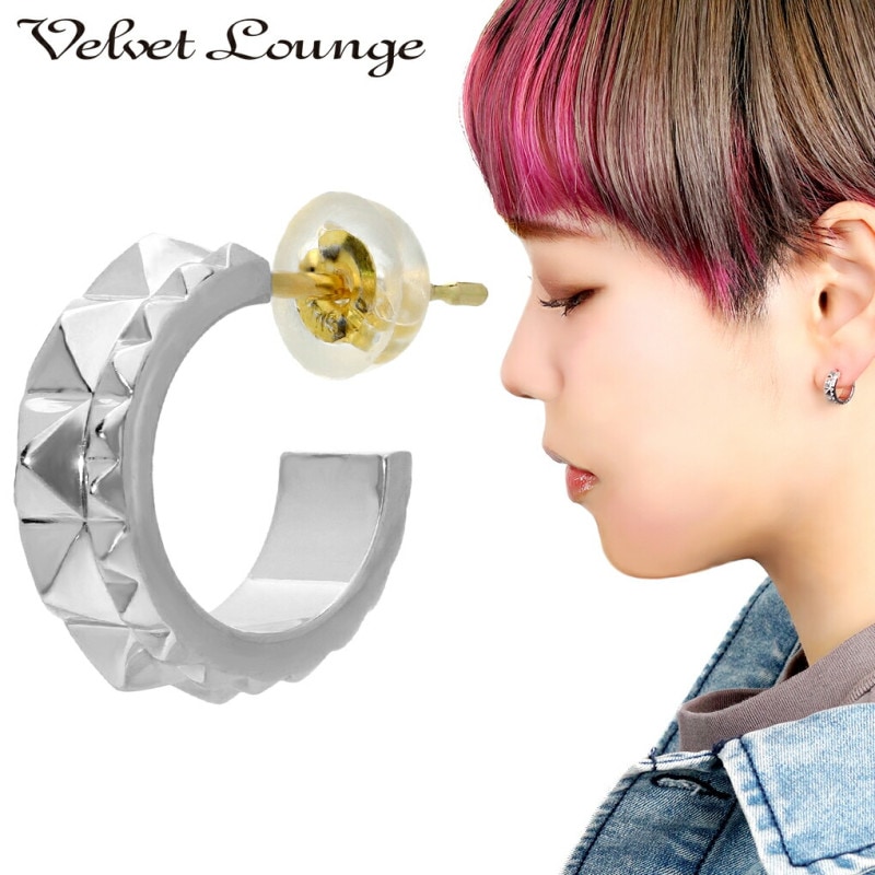 Velvet Lounge ヴェルヴェットラウンジ ジオメトリー フープピアス