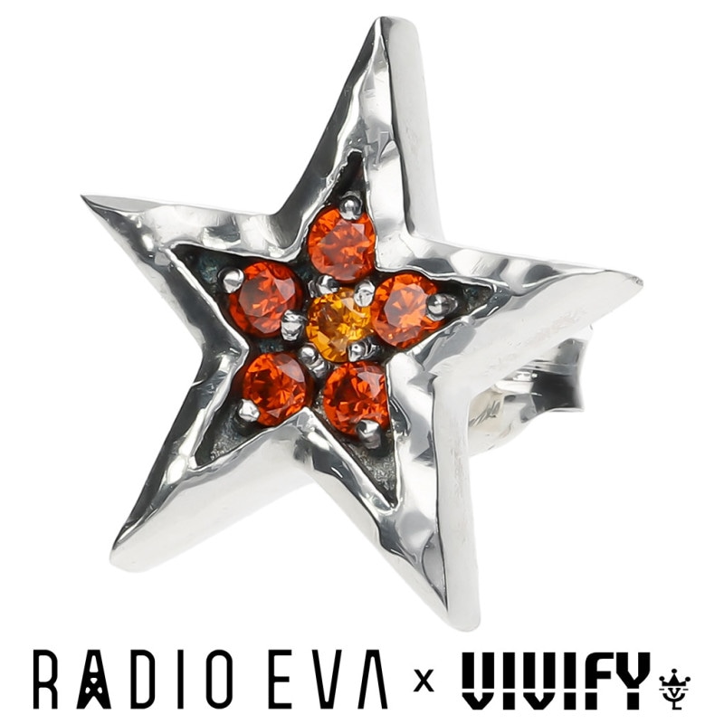 VIVIFY エヴァンゲリオン EVA Star Pierce アスカ レッド ピアス 1P