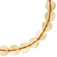シトリン ブレスレット 8.5mm 17.5cm メンズ M レディース L サイズ 11