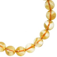 シトリン ブレスレット 8mm 17.5cm メンズ M レディース L サイズ 11月