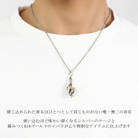 蔦ネックレス　ネックレス AGVN664250OC ブラックカルセドニー ネックレス｜ネックレス