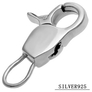 シルバー リリー ナスカン キーリング キーホルダー フック 鍵 ユリ 百合 リリィ シルバー925 銀 シンプル 高級感 高見え 上品 カスタム パーツ 金具 シルバーアクセサリー メンズ レディー