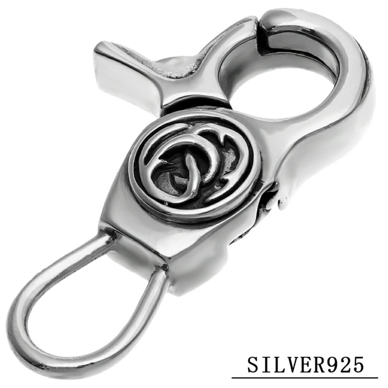 シルバー トライバル ナスカン キーリング キーホルダー フック 鍵