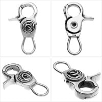 シルバーフック　シルバー925　完全１点物（Ｓ字フック）ナスカン,キーリング シルバーフック,925 完全1点物（釣り針S字フック）ナスカン