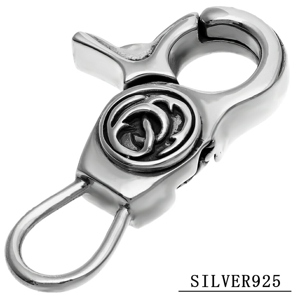 シルバーフック　シルバー925　完全１点物（Ｓ字フック）ナスカン,キーリング シルバーフック,925 完全1点物（釣り針S字フック）ナスカン