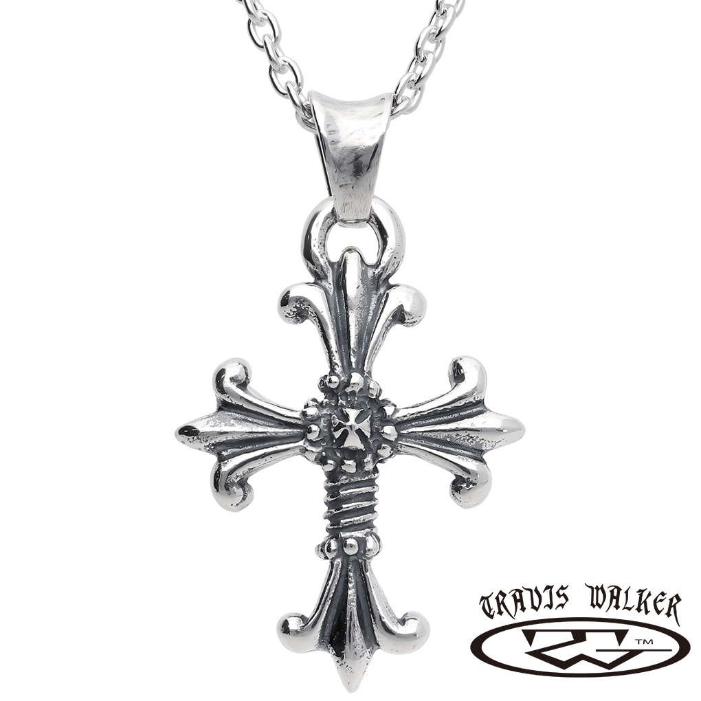 TRAVIS WALKER トラヴィスワーカー ダブル クロス シルバー ネックレス