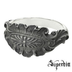 Superbia Sculuptura スクルプトゥーラ 7 リング 指輪 7〜27号 メンズリング シルバー 925 ロココ アンティーク ダーク 退廃 耽美 彫刻 造形 美術 芸術 シルバーリング