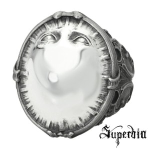 Superbia Shining シャイニング A リング 指輪 13〜27号 メンズリング シルバー 925 目 視線 不気味 ホラー ロココ アンティーク ダーク 退廃 耽美 彫刻 造形 美術 芸