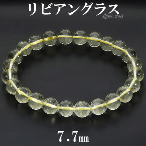 ☆〜SALE〜☆特選❣️透明感抜群❣️4.7-5mmリビアングラスブレス 希少インパクトガラス】リビアングラスブレスレット10㎜ ［LGB