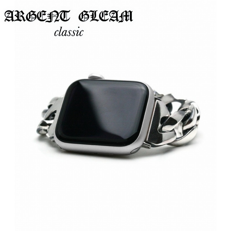 ArgentGleam Classic ����������ȥ��꡼�९�饷�å� ����С�925 �֥쥹��å� APPLE WATCH CHAIN BAND PLAIN 41mm 40mm 38mm AGB-183 �֥��� ARGENT GLEAM ����ץ� �Х�� ¸�ߴ� ���ޤ켰 ���å� ���åץ� ���饷�å� �֥쥹��å� ���ޤ� ���祤���