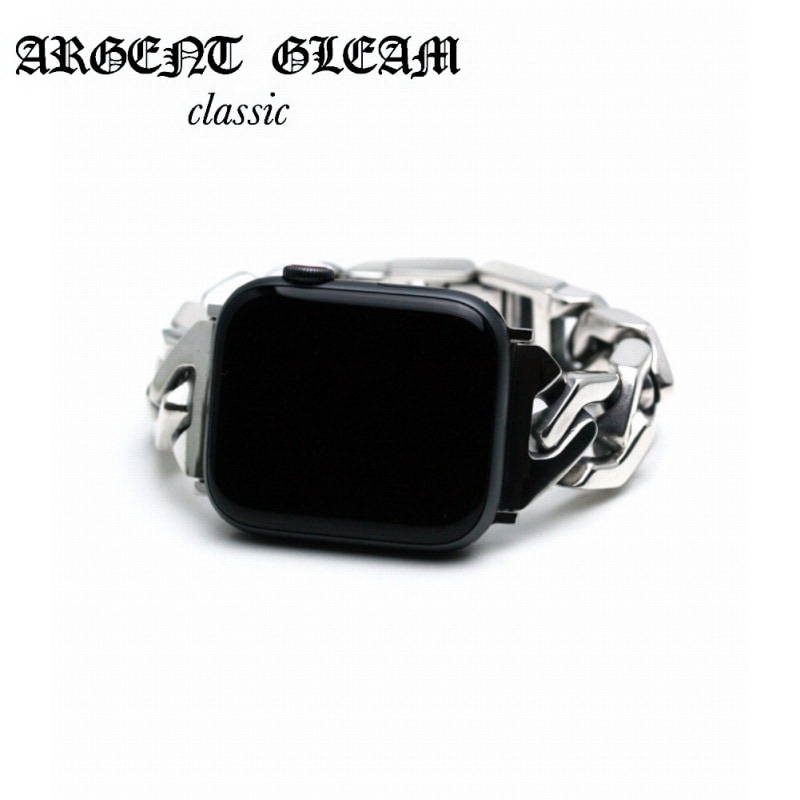 ArgentGleam Classic ����������ȥ��꡼�९�饷�å� ����С�925 ���åץ륦���å��Х�� APPLE WATCH CHAIN BAND Hex LTB-044 �֥��� ARGENT GLEAM ���ޤ켰 �������� �ե�å� ¸�ߴ� ��� ���ޤ� ����С� ���åץ륦���å� ��å� �����å�