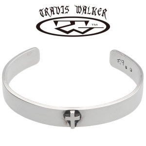 TRAVIS WALKER トラヴィスワーカー ウィズ TW スモール クロス バングル シルバー ブランド 公式 正規品 シルバー925 アクセサリー 腕輪 シンプル 十字架 メンズバングル ブレス