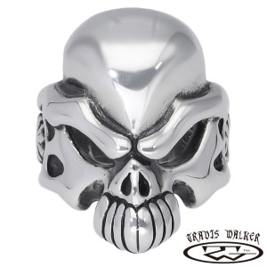 TRAVIS WALKER トラヴィスワーカー デーモン スカル リング 指輪 メンズリング シルバー ブランド 公式 正規品 シルバー925 アクセサリー ドクロ 骸骨 ガイコツ シルバーリング メ