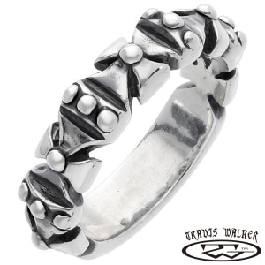 TRAVIS WALKER トラヴィスワーカー ミニ クロス フォーミー リング 指輪 メンズリング シルバー ブランド 公式 正規品 シルバー925 アクセサリー 十字架 丸鋲 シルバーリング メン