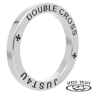 TRAVIS WALKER トラヴィスワーカー スペーサーリング JUST4U リング 指輪 メンズリング シルバー ブランド 公式 正規品 シルバー925 アクセサリー シンプル 英字 クロス 十字
