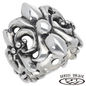 TRAVIS WALKER トラヴィスワーカー ユリの紋章 モナーク リング 指輪 メンズリング シルバー ブランド 公式 正規品 シルバー925 アクセサリー フレア リリー 百合の紋章 シルバーリ