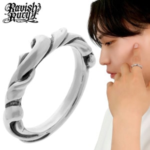 Ravish Rucy ラヴィッシュルーシー アイビー ナローリング リング 指輪 1〜30号 シルバー ねじり ひねり リボン 唐草 植物 有機的 立体的 シルバーリング メンズ レディース 男性 