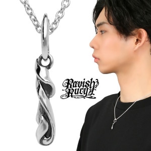 Ravish Rucy ラヴィッシュルーシー アイビー ドロップ トップ ネックレス ペンダント ペンダントトップ ペンダントチャーム シルバー 蔦 ツタ 唐草 アラベスク 植物 シンプル スティック