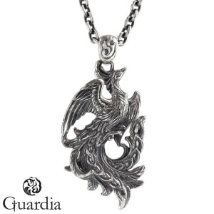 Guardia ガルディア 鳳凰 シルバー ネックレス ペンダント ペンダントトップ ペンダントチャーム ホウオウ フェニックス 霊獣 神獣 幻獣 モチーフ アクセサリー ブランド メンズ 男性 彼氏