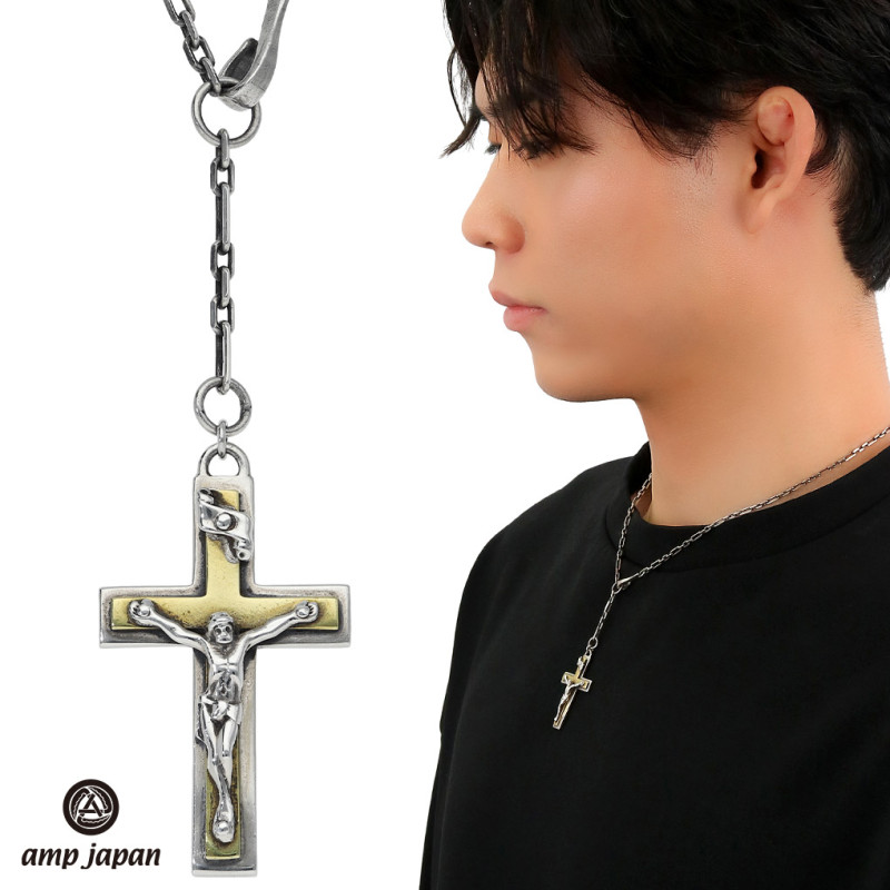 ☆AMP JAPAN アンプジャパン☆シルバーロザリオネックレス