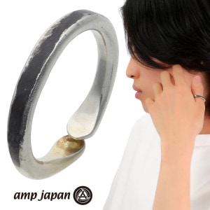 amp japan アンプジャパン HYO-251 テーパード ナロー リング 指輪 13〜17号 メンズリング シルバー 槌目 鎚目 ラフ 模様 パターン ゴールド 金色 ブランド ヴィンテージ シ