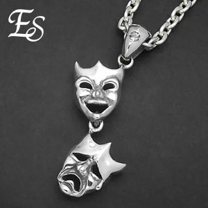 Es Two Face Pendant �ڥ����ȥȥå� ��������ʤ� ����С� 925 �ڥ����� �ȥå� �إå� ���顼������ ���ե����� �ġ��ե����� �� ���� ��� ���� ��� �� ö�� �֥��� ��ǰ�� ������ �ץ쥼��� �͵� ������� ���ä����� ���å� �ϡ��� �ѥ� �᥿��