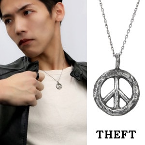 THEFT ���ե� ������ �ԡ����ޡ��� ������� �ͥå��쥹 �ڥ����� 50cm ����С� Coin Peace necklace ʿ�� �ޡ��� ����ܥ� �Ų� �ӥ�ơ��� ������ơ��� ����ƥ�����Ĵ ��� ��ǥ����� ���� ���� ��� ��� ��ǰ�� ������ �ץ쥼��� �͵� �������