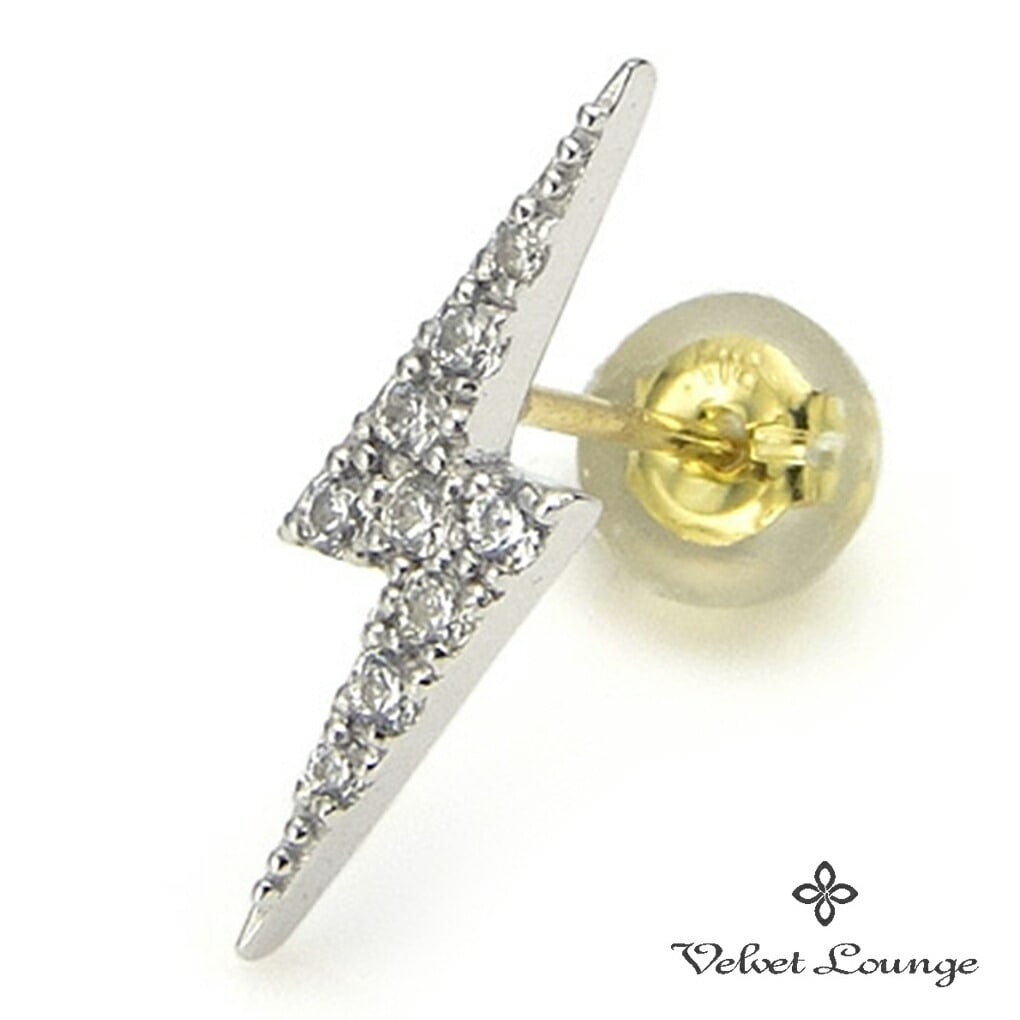 Velvet Lounge ライトニング スタッド ピアス 1P 片耳用 シルバー 925