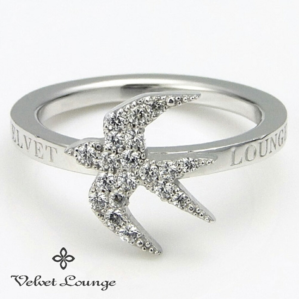 Velvet Lounge ハッピー スワロー リング キュービックジルコニア 指輪