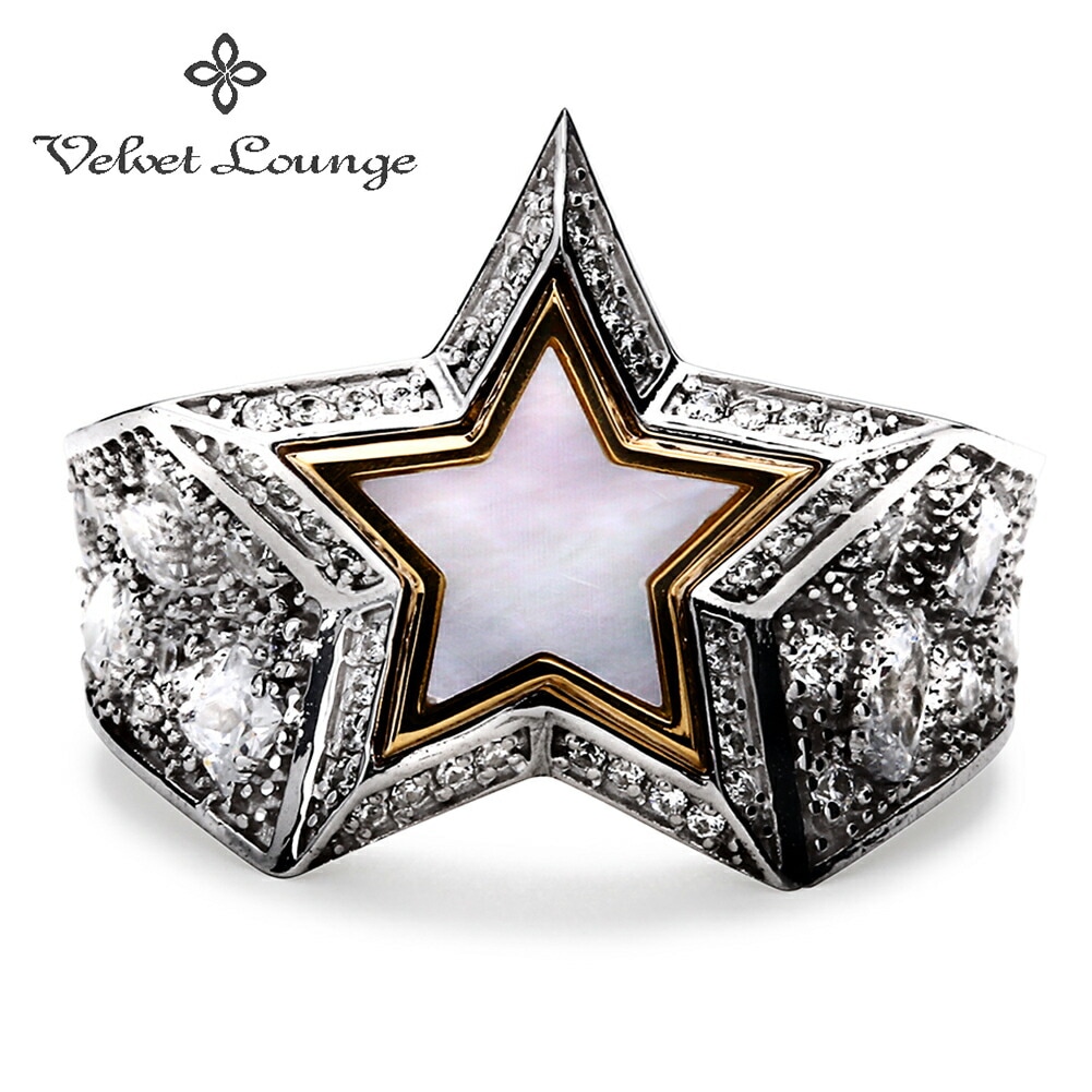 Velvet Lounge スターダスト スター リング ホワイト ゴールド