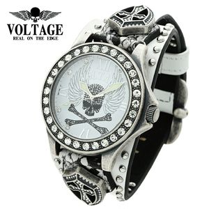 VOLTAGE ���� WING SKULL LEATHER �ۥ磻�� �ӻ��� �����å� �� �֥��� ������ ������ ���� �ɥ��� ���� �������� ������ �� ʸ���� �礭�� �礭�� ���� �ɿ� ����ӻ��� ��� ���� ��� �� ö�� ������ ��ǰ�� �ץ쥼��� �͵� �������