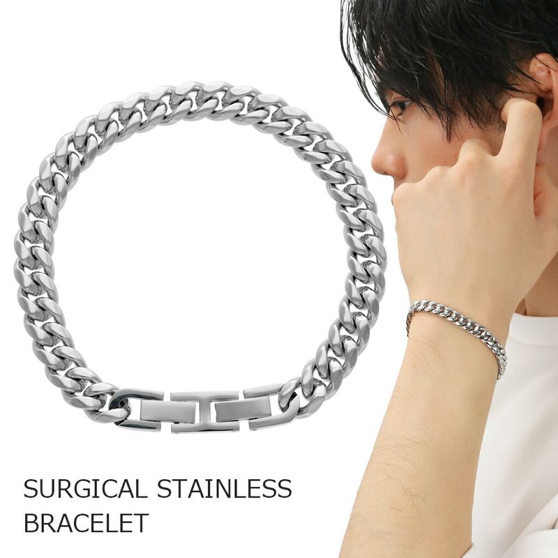 サージカルステンレス 喜平チェーン ブレスレット ステンレス バングル