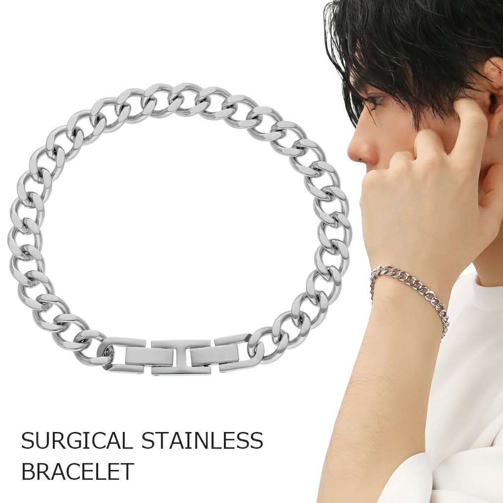 サージカルステンレス 喜平チェーン ブレスレット ステンレス バングル