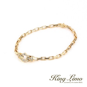 King Limo GRACE CHAINE ���쥤���������� �֥쥹��å� K18������ɥ����ƥ��� ���󥰥�� ����С�925 ����С����������꡼ �� ����С��֥쥹��å� ����